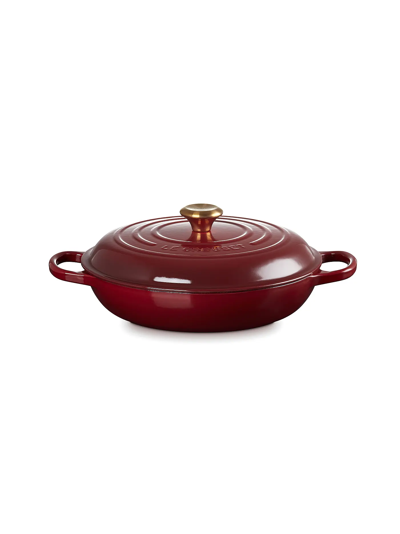 LE CREUSET | Gourmet Profitopf SIGNATURE 30cm/3,5l Nectar | dunkelrot
